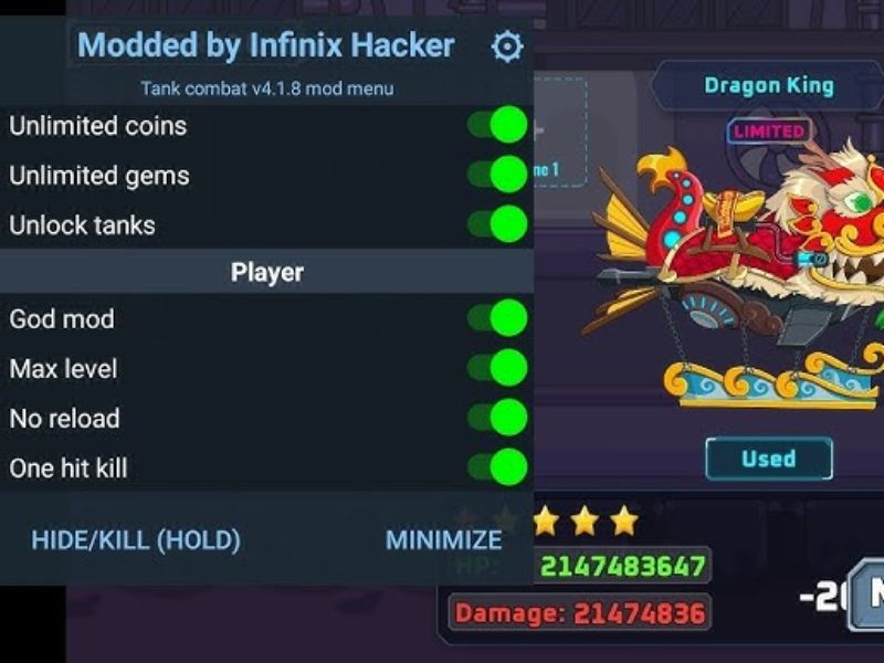 hack tank combat