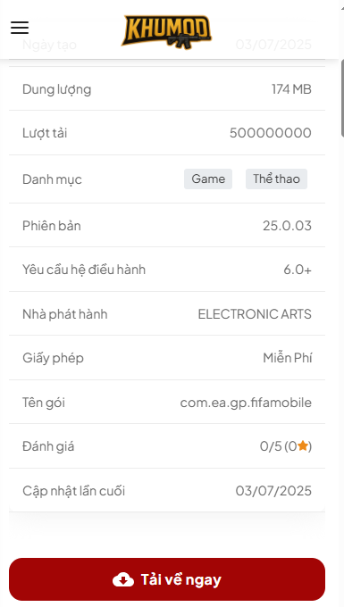Hướng Dẫn Tải Và Cài Đặt Hack Hack Fifa Mobile v25.0.03