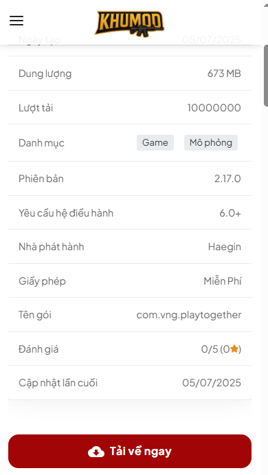 Hướng Dẫn Tải Và Cài Đặt Hack Hack Play Together VNG v2.17.0