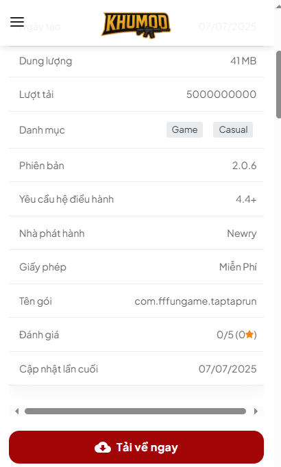 Hướng Dẫn Tải Và Cài Đặt Tap Tap Run Hack Bản Mới Nhất