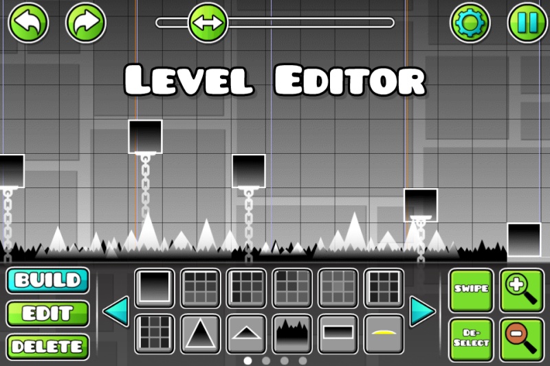 Tải Geometry Dash Hack (Vô Hạn Tiền, Chìa Khóa, Mở Khóa Tất Cả) v2.2.144 5 Level Editor trong Geometry Dash