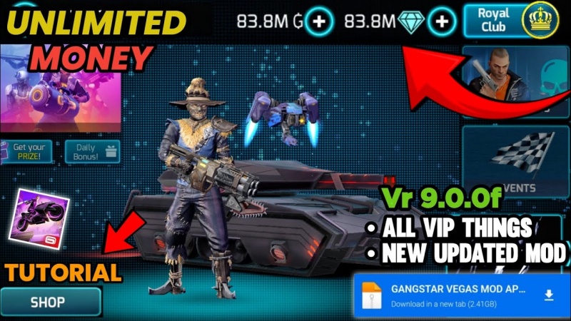 Tính năng của bản Hack Gangstar Vegas