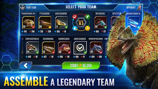 Tải Hack Jurassic World MOD APK (Full Tiền, Mua Sắm Miễn Phí) v1.92.14 2 Ấp nở và nuôi khủng long thành lực lượng chiến đấu